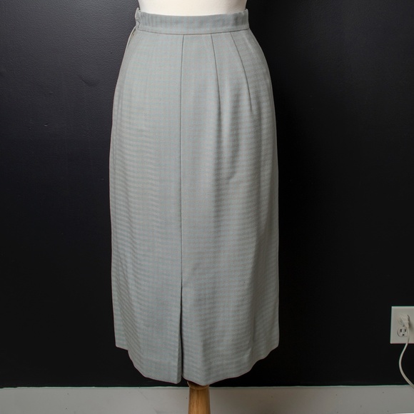 50s Dress Suit Horizontal Blue Mauve Stripe - Picture 11 of 12